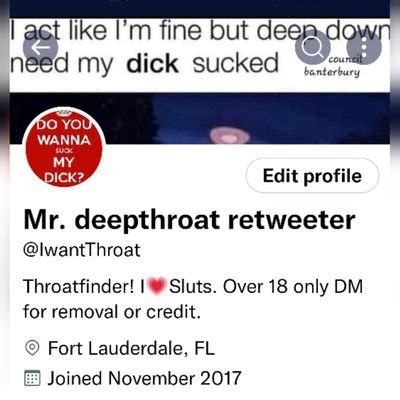 deepthroat twitter